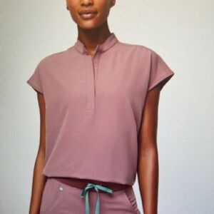 24HR SALE * NWT*FIGS MINERAL MAUVE RAFAELA TOP (L)